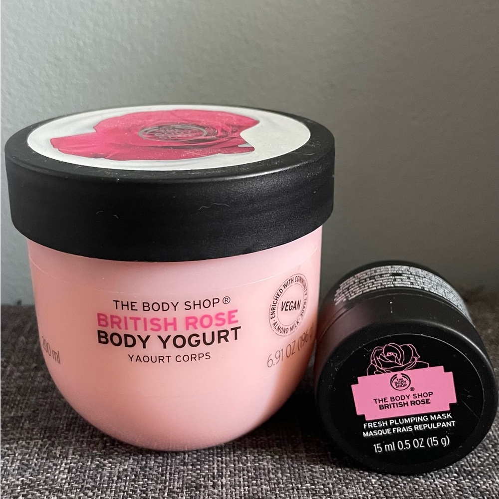 The Body Shop British Rose Body Yogurt & Mini Face Mask set 🌹
